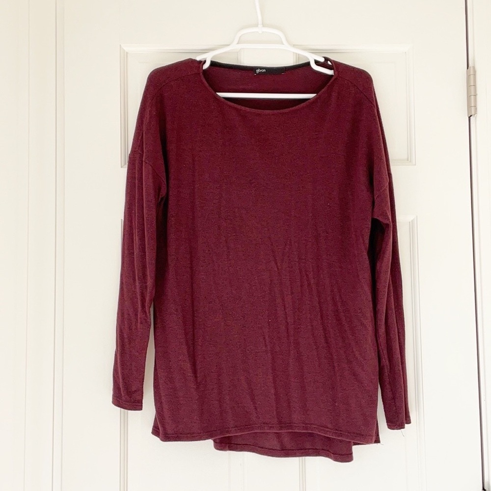 GIBSON fleece shirt size XS purple longsleeve